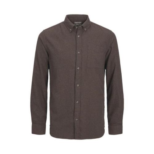 Klassiek Melange Overhemd Jack & Jones , Brown , Heren