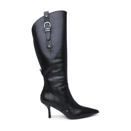 Maverick Leren Haklaarzen Stuart Weitzman , Black , Dames