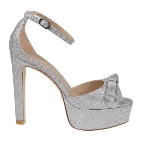 Crystal DiscoPlatform Mega Bow Sandalen Stuart Weitzman , Gray , Dames