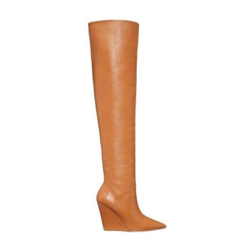 WigHoge Laarzen - Saloon 100 Stuart Weitzman , Brown , Dames