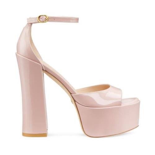 Skyhigh Platform Sandal Stuart Weitzman , Beige , Dames