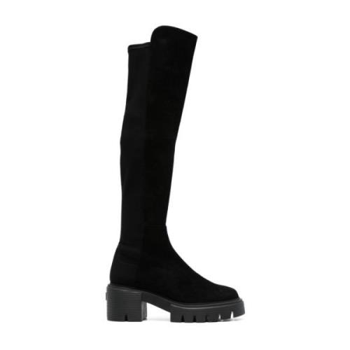 Zwarte Laarzen - Stijl/Model Naam Stuart Weitzman , Black , Dames