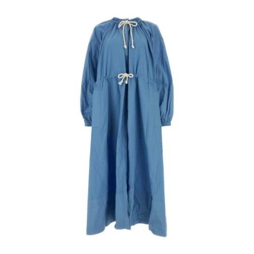 Lichtblauwe katoenen jurk Jil Sander , Blue , Dames