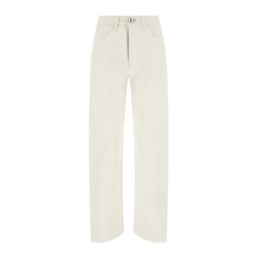 Witte katoenmix jeans Jil Sander , White , Dames