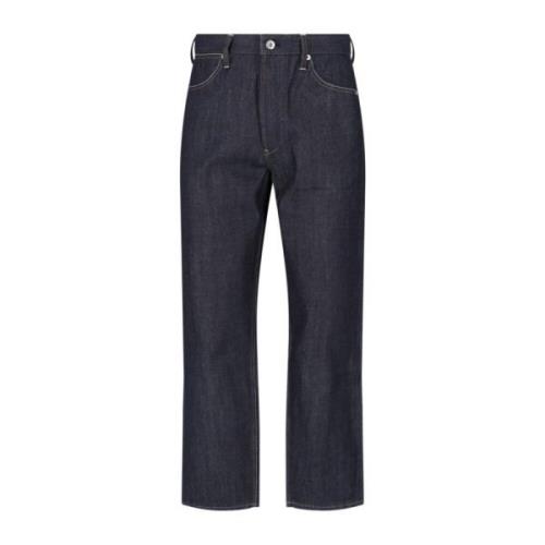 Klieke Blauwe Straight Fit Jeans voor Heren Jil Sander , Blue , Heren