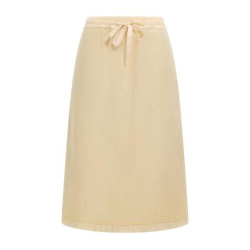 Halflange Rok Jil Sander , Beige , Dames