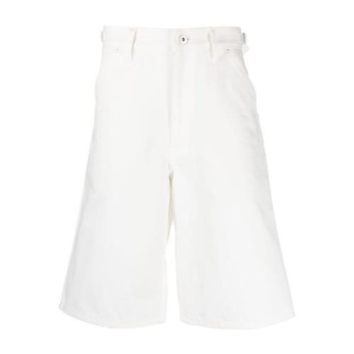 Casual shorts, Lichtgewicht en wit Jil Sander , White , Heren