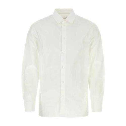 Tijdloze witte poplin overhemd Jil Sander , White , Heren