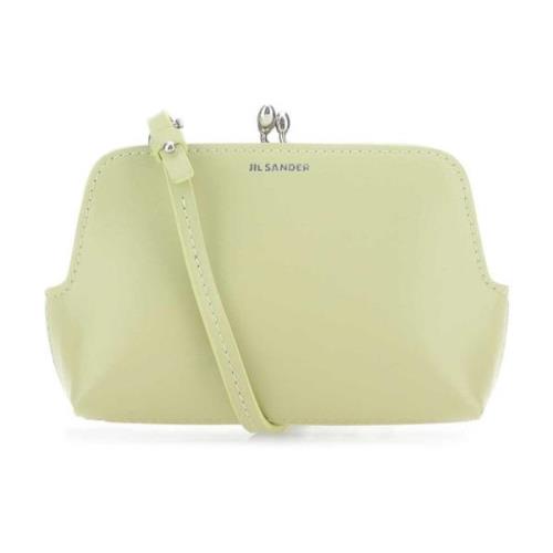 Pastelgroene Micro Goji Crossbodytas Jil Sander , Green , Dames