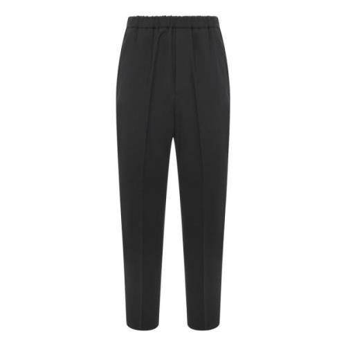 Wijde broek Jil Sander , Black , Heren