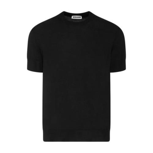 Stijlvolle zwarte T-shirts en Polos Jil Sander , Black , Heren