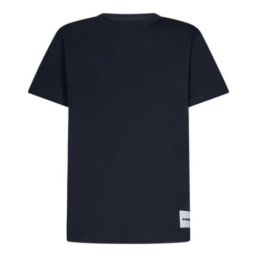 Multicolor T-shirts Polos voor heren Jil Sander , Black , Heren