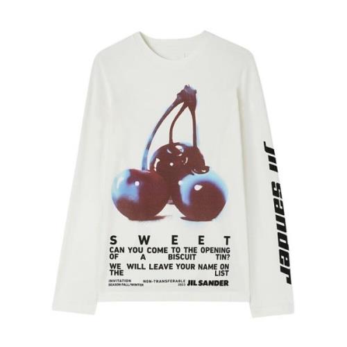 Lange Mouw T-Shirt Jil Sander , Multicolor , Dames