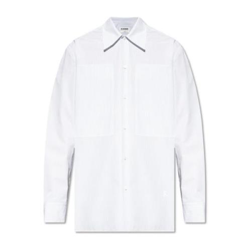 Gestreept overhemd Jil Sander , White , Heren