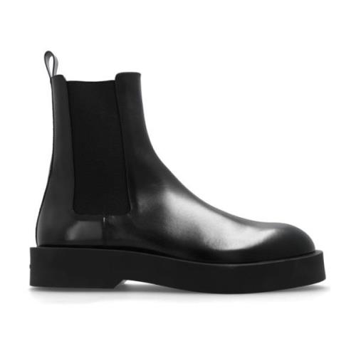 Leren Chelsea-laarzen Jil Sander , Black , Heren