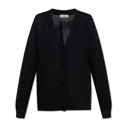 Wollen Cardigan Jil Sander , Black , Dames