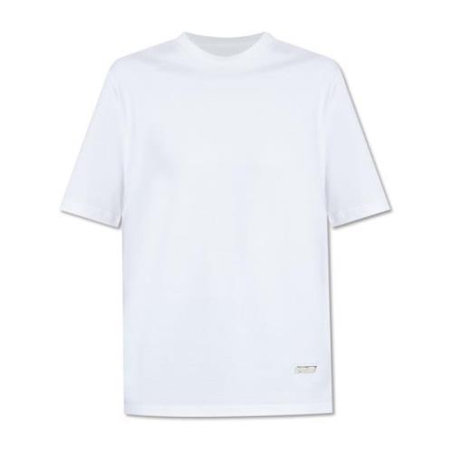 Katoenen T-shirt Jil Sander , White , Dames