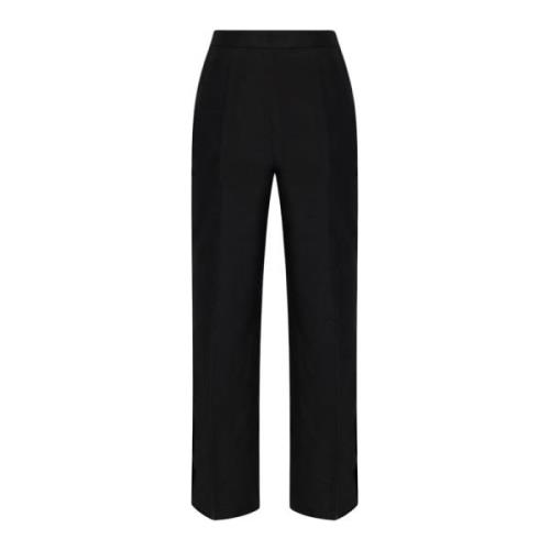 Plooivoorpantalon Jil Sander , Black , Dames