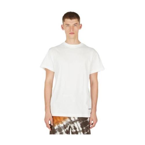 Luxe Logo Print T-Shirt Set Jil Sander , White , Heren