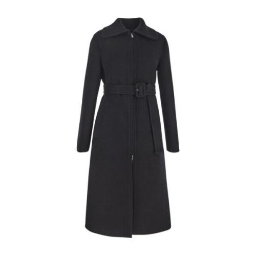 Belted Coats Jil Sander , Black , Dames