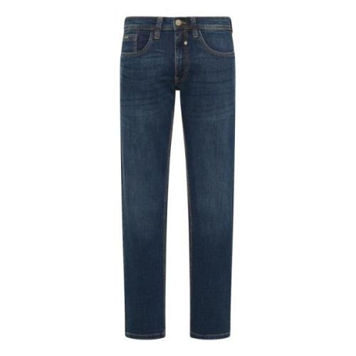 Enrico Stretch Jeans Carlo Colucci , Blue , Heren