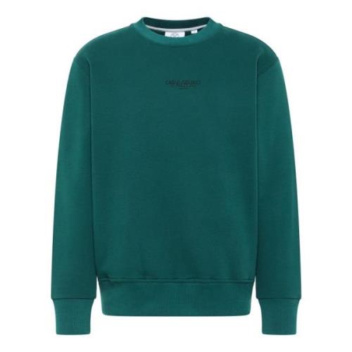 Casual Sweatshirt uit Basic Collectie Carlo Colucci , Green , Heren