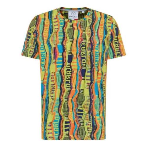 De Bellis Bedrukt T-Shirt Carlo Colucci , Multicolor , Heren