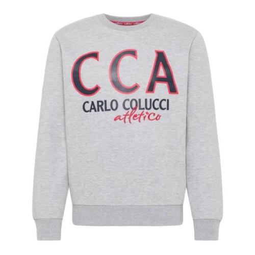 Dalvit Sweatshirt Carlo Colucci , Gray , Heren