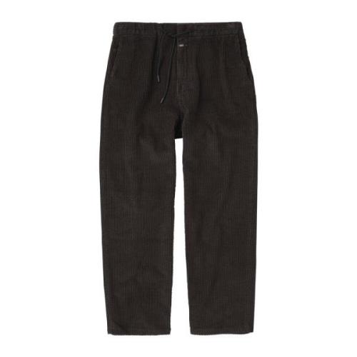 Charcoal Straight Leg Broek Closed , Gray , Heren