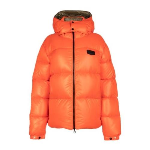 Down Jackets Duvetica , Orange , Heren