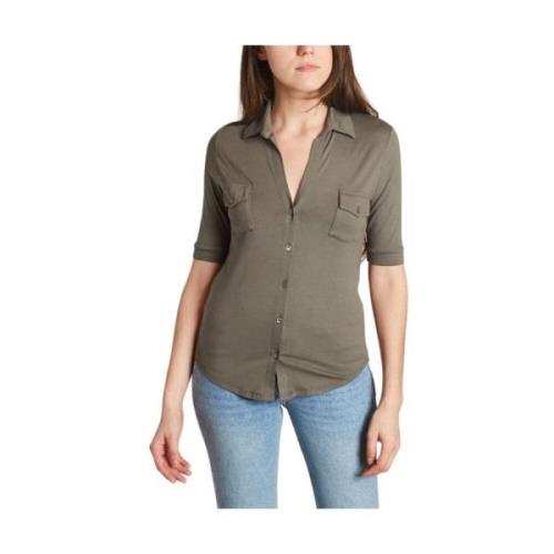 Shirts Majestic Filatures , Beige , Dames