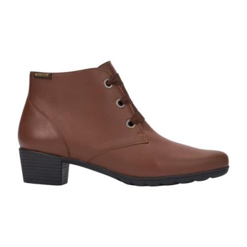 Hazelbruine Dames Enkellaars Mephisto , Brown , Dames