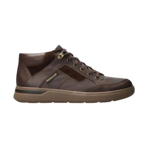 Sportieve en casual Orton hoge herensneaker Mephisto , Brown , Heren