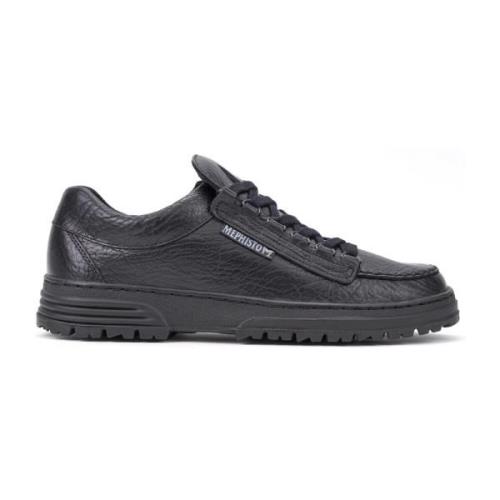 Stijlvolle Veterschoen voor Heren Mephisto , Black , Heren