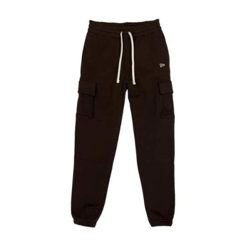 Comfortabele katoenen sweatpants New Era , Brown , Heren