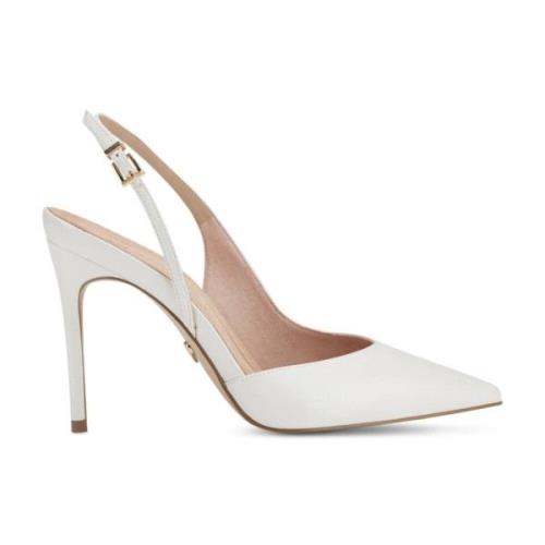 Witte Leren Pumps Tamaris , White , Dames