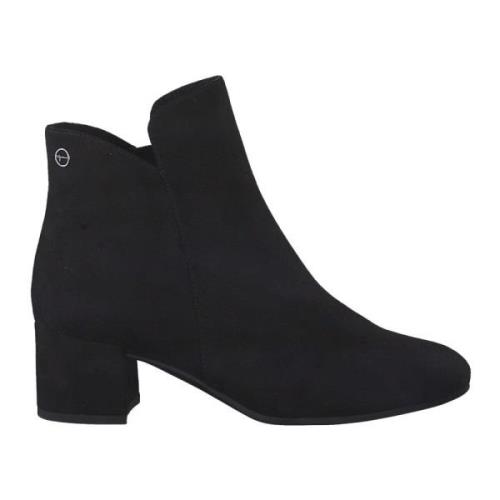 Stijlvolle Blokhak Enkellaarzen Tamaris , Black , Dames