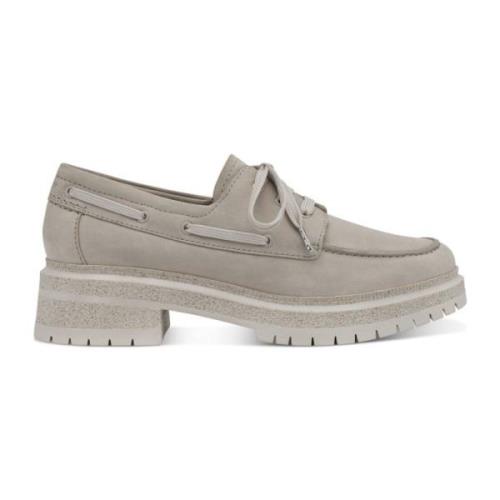 Beige Leren Loafers Tamaris , Beige , Dames