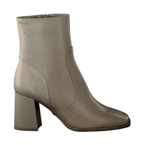 Elegante Beige Gesloten Booties Tamaris , Beige , Dames