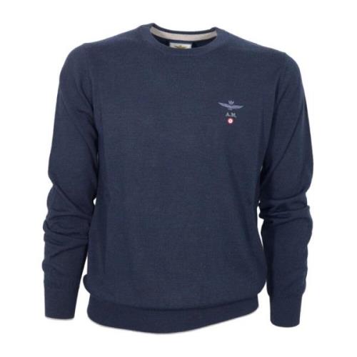 Veelzijdige Casual Woltrui in Blauw Aeronautica Militare , Blue , Here...