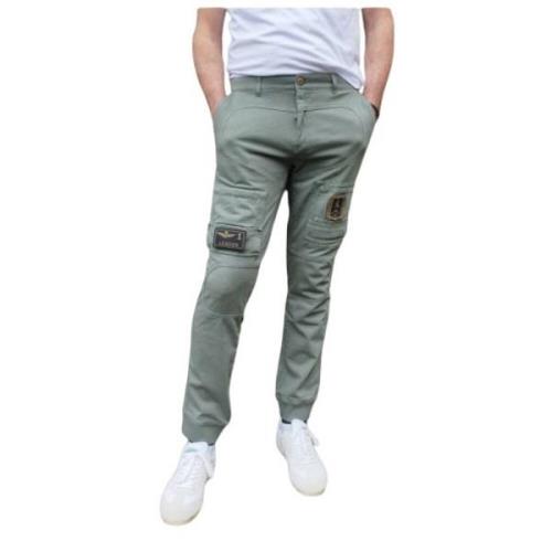 Katoenen Joggingbroek met Anti-G Zakken Aeronautica Militare , Green ,...