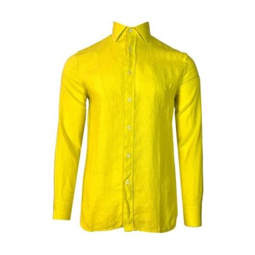 Shirts 120% Lino , Yellow , Heren