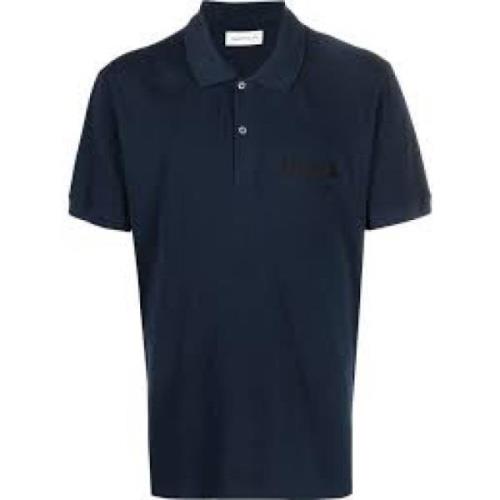 Klassiek Polo Shirt voor Heren Alexander McQueen , Blue , Heren