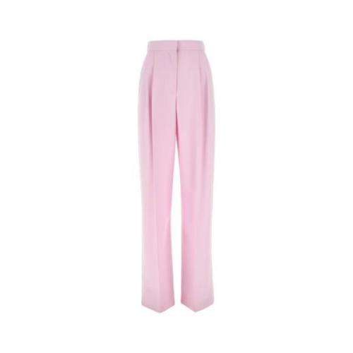 Straight Trousers Alexander McQueen , Pink , Dames