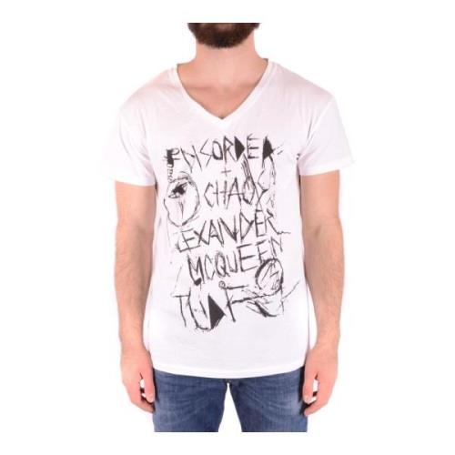 9604up602012 T-shirt, Wit, Ss18, MCQ Logo Alexander McQueen , White , ...