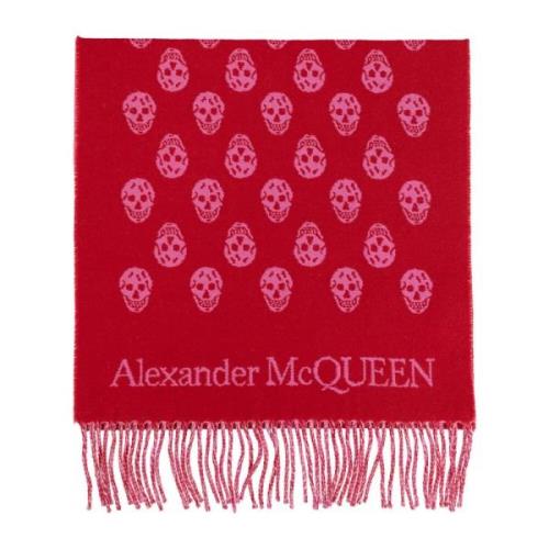 Wollen sjaal Alexander McQueen , Red , Dames