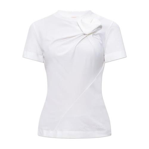 Crewneck T-shirt Alexander McQueen , White , Dames