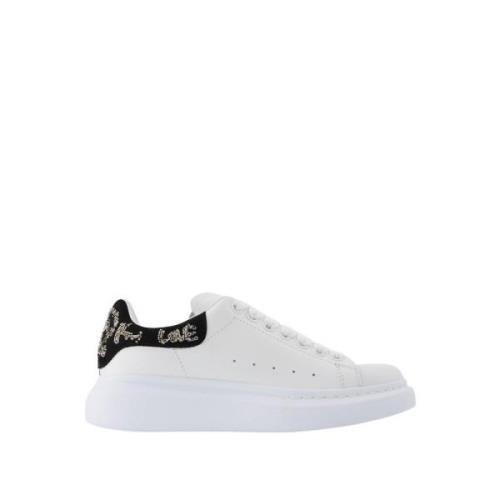 Oversized sneakers in zwart en wit leer Alexander McQueen , Multicolor...