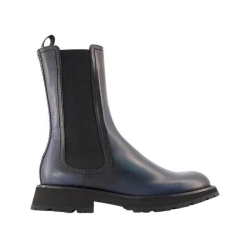 Klassieke Chelsea Boots van glad kalfsleer Alexander McQueen , Black ,...