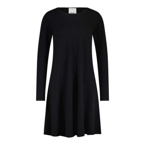 Gebreide jurk van wol-kasjmiermix Allude , Black , Dames
